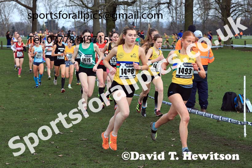 Womens Under-17s, 2024 CAU Inter Counties Cross Country Champs., Wollaton Park, Nottingham. Photo: David T. Hewitson/Sports for All Pics